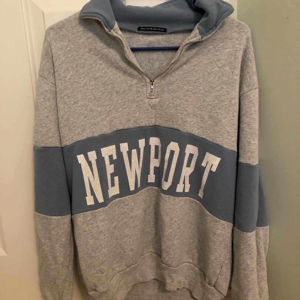 Brandy Melville Newport 3/4 zip fleece/sweatshirt